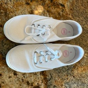Kids white sneakers